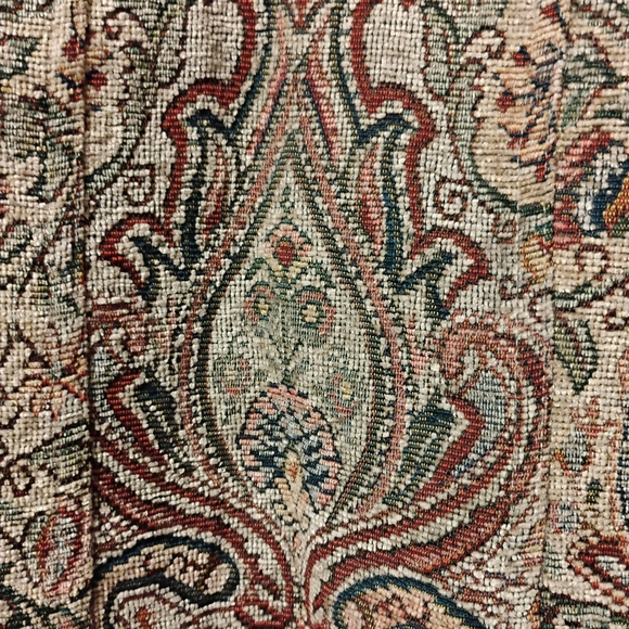 Go Fish Clothing Tan Earth Tone Floral Tapestry Blazer Size XL - Picture 4 of 11